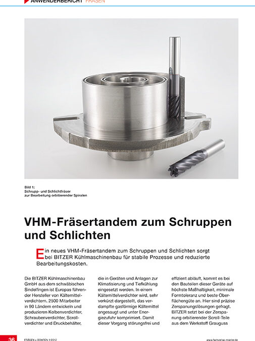 VHM-Fräsertandem zum Schruppen und Schlichten – FRÄSEN + BOHREN