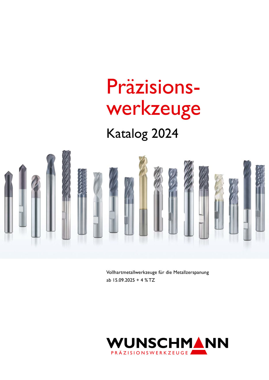 Wunschmann Werkzeugkatalog 2024 | Präzisionswerkzeuge für die Zerspanung